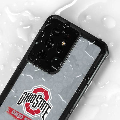Ohio State University Distressed Logo Galaxy S24 Ultra Waterproof Case