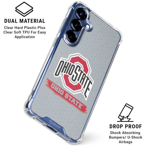 Ohio State University Distressed Logo Galaxy S25 Clear Case