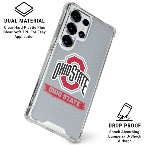 Ohio State University Distressed Logo Galaxy S25 Ultra Clear Case