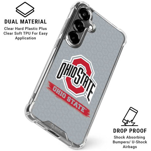 Ohio State University Distressed Logo Galaxy S26 Plus Clear Case