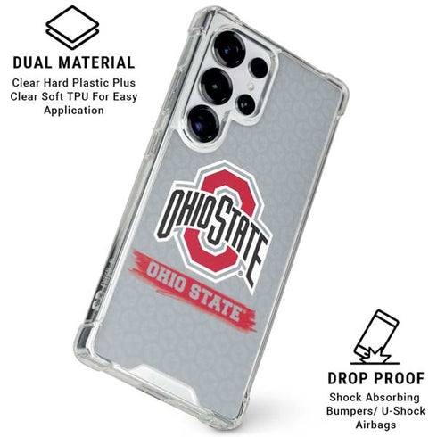Ohio State University Distressed Logo Galaxy S26 Ultra Clear Case