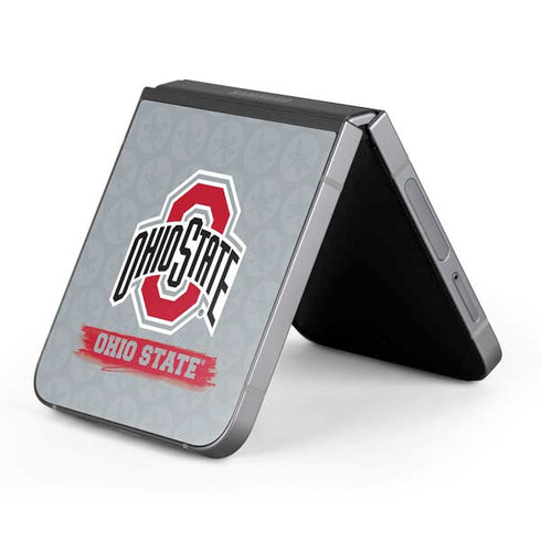 Ohio State University Distressed Logo Galaxy Z Flip6 Skin