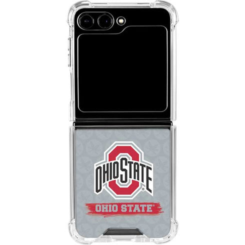 Ohio State University Distressed Logo Galaxy Z Flip6 Clear Case