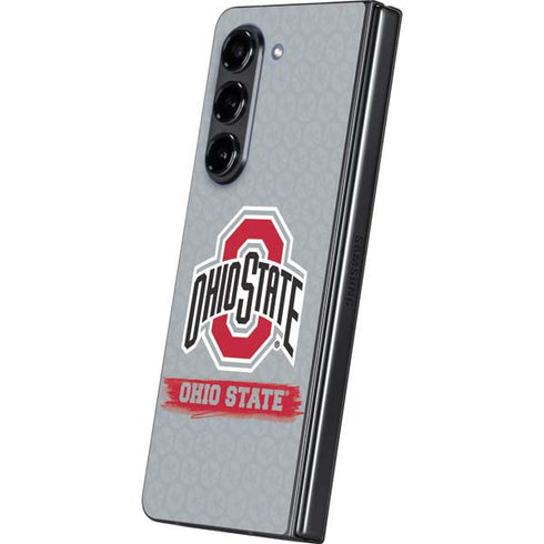 Ohio State University Distressed Logo Galaxy Z Fold5 5G Skin