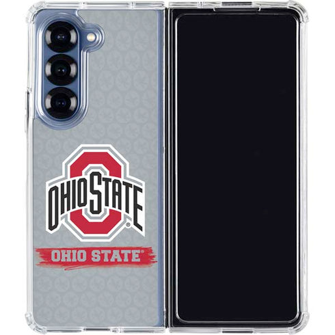 Ohio State University Distressed Logo Galaxy Z Fold6 Clear Case