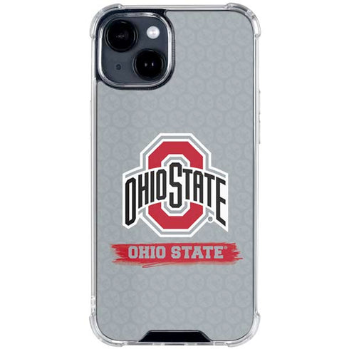 Ohio State University Distressed Logo iPhone 15 Clear Case