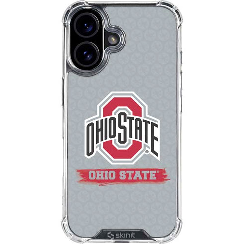 Ohio State University Distressed Logo iPhone 16 Clear Case