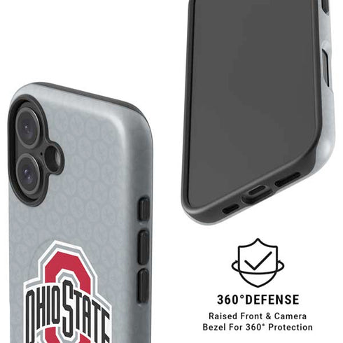 Ohio State University Distressed Logo iPhone 16 Magsafe Impact Case