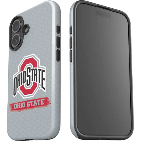Ohio State University Distressed Logo iPhone 16 Plus Impact Case
