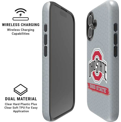 Ohio State University Distressed Logo iPhone 16 Plus Magsafe Impact Case