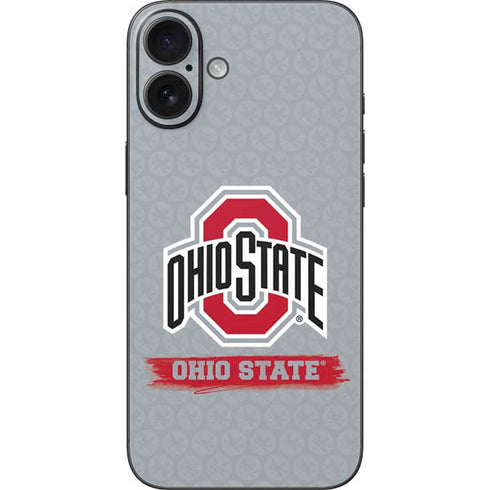 Ohio State University Distressed Logo iPhone 16 Plus Skin