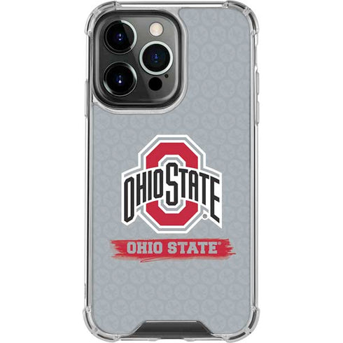 Ohio State University Distressed Logo iPhone 16 Pro Max Clear Case