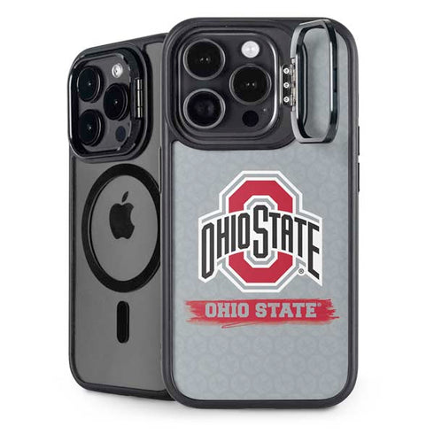 Ohio State University Distressed Logo iPhone 16 Pro Max Kickstand Case