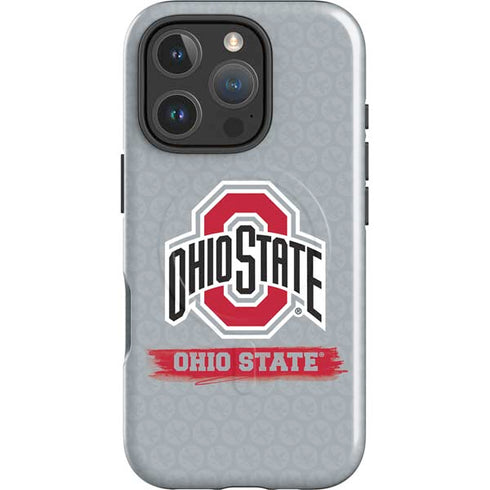 Ohio State University Distressed Logo iPhone 16 Pro Max Magsafe Impact Case
