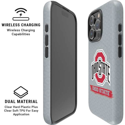 Ohio State University Distressed Logo iPhone 16 Pro Max Magsafe Impact Case