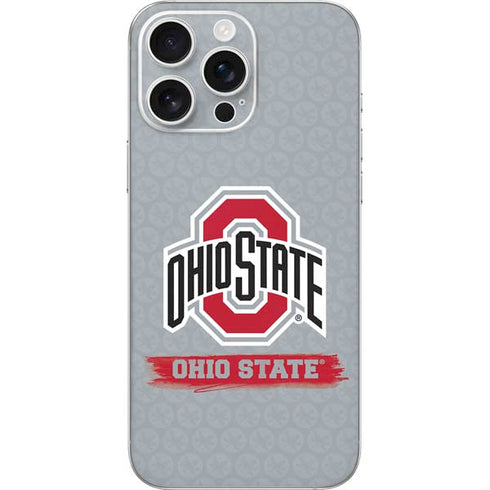 Ohio State University Distressed Logo iPhone 16 Pro Max Skin