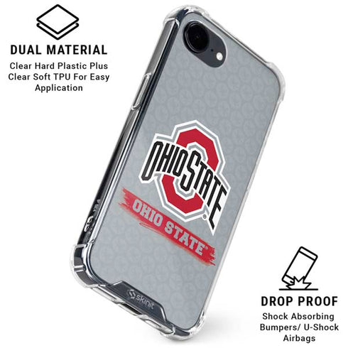 Ohio State University Distressed Logo iPhone 16e Clear Case