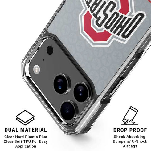 Ohio State University Distressed Logo iPhone 18 Pro Clear Case