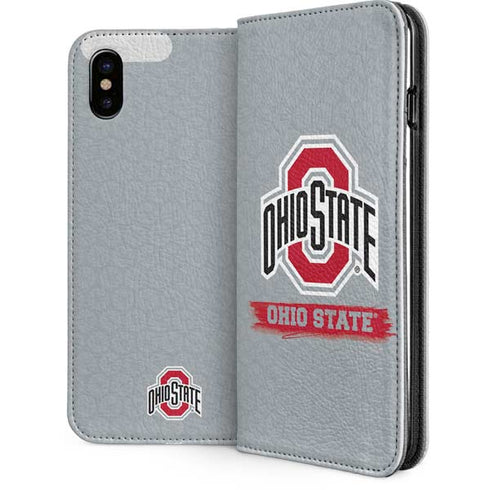 Ohio State University Distressed Logo iPhone 8 Folio Case