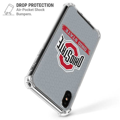 Ohio State University Distressed Logo iPhone X/XS Clear Case