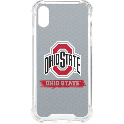 Ohio State University Distressed Logo iPhone XS Clear Case