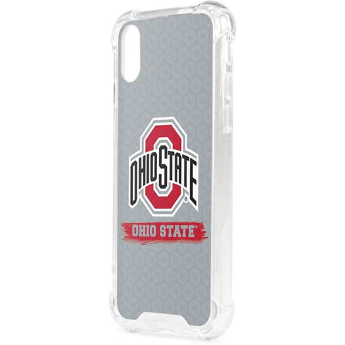 Ohio State University Distressed Logo iPhone XS Clear Case