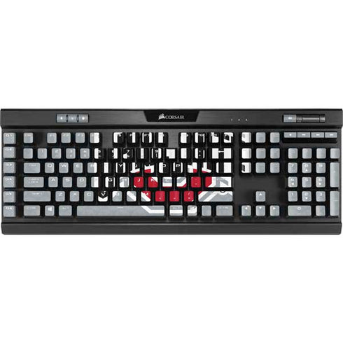 Ohio State University Distressed Logo K95 RGB PLATINUM Mechanical Gaming Keyboard Skin