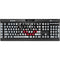 Ohio State University Distressed Logo K95 RGB PLATINUM Mechanical Gaming Keyboard Skin