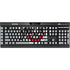 Ohio State University Distressed Logo K95 RGB PLATINUM Mechanical Gaming Keyboard Skin