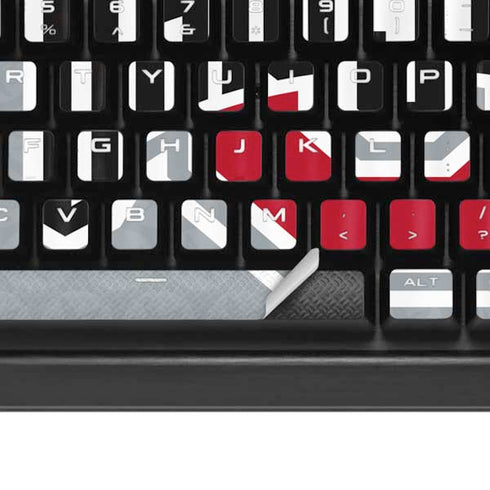 Ohio State University Distressed Logo K95 RGB PLATINUM Mechanical Gaming Keyboard Skin