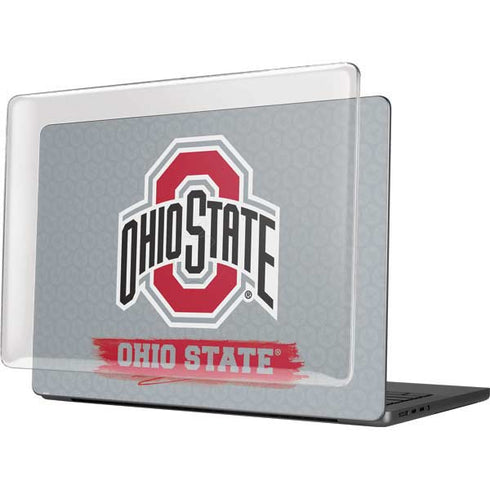 Ohio State University Distressed Logo MacBook Pro 14in (2021-24) Case plus Skin