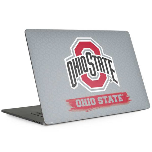Ohio State University Distressed Logo MacBook Skins