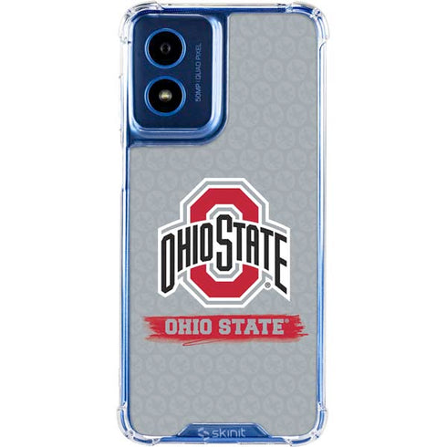 Ohio State University Distressed Logo Moto G 5G (2024) Clear Case