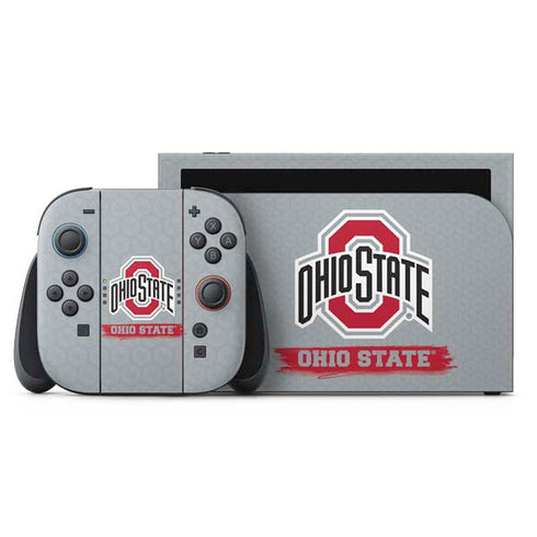 Ohio State University Distressed Logo Nintendo Skins