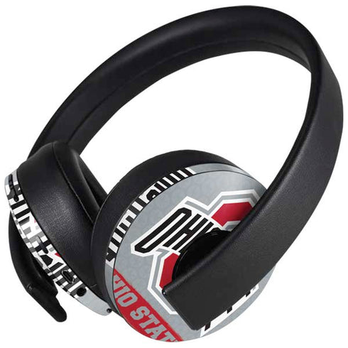 Ohio State University Distressed Logo PlayStation 4 Gold Wireless Headset Skin