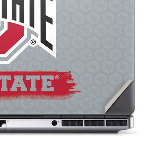 Ohio State University Distressed Logo Dell Precision Skin