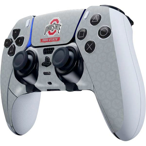 Ohio State University Distressed Logo PS5 DualSense Edge Pro Controller Skin