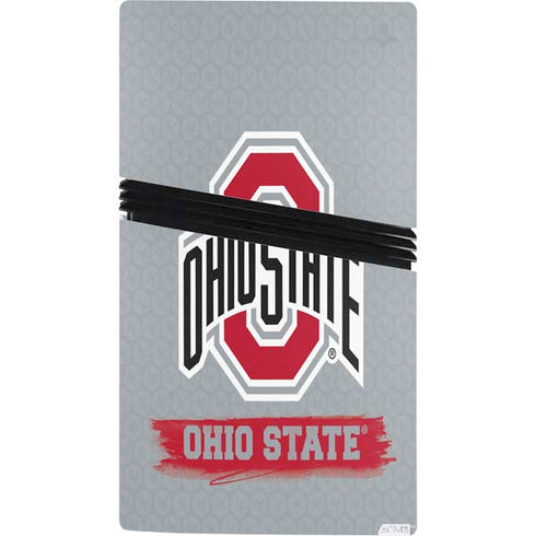 Ohio State University Distressed Logo PS5 Pro Console Skin