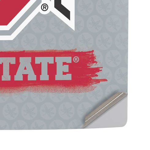 Ohio State University Distressed Logo PS5 Pro Disk Console Skin