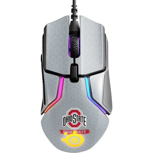 Ohio State University Distressed Logo SteelSeries Rival 600 Gaming Mouse Skin