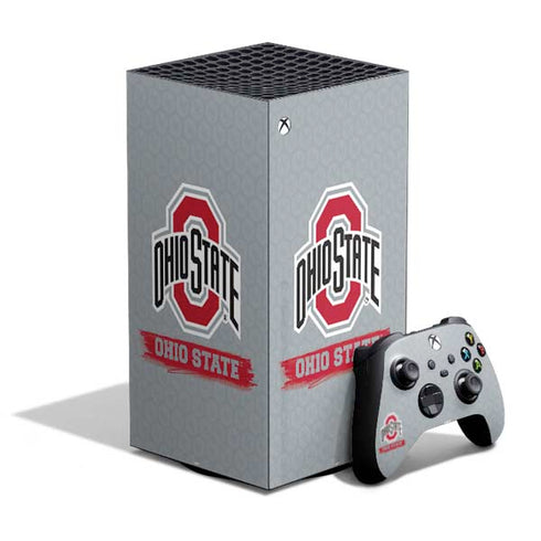 Ohio State University Distressed Logo XBox Series X Digital Edition Bundle Skin