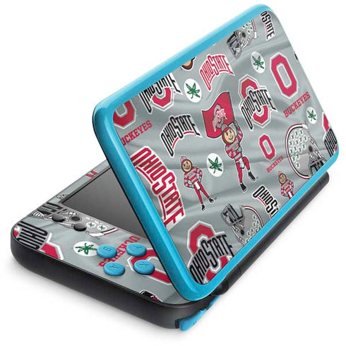 Ohio State University Pattern Nintendo Skins