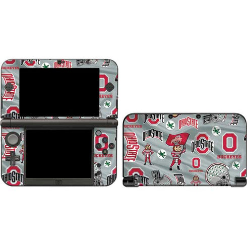 Ohio State University Pattern Nintendo Skins