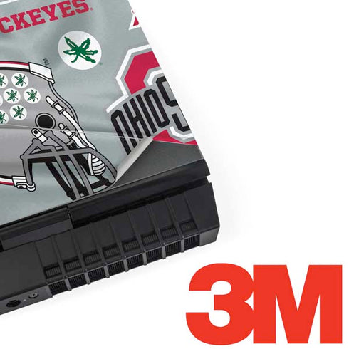 Ohio State University Pattern Dell Alienware Skin