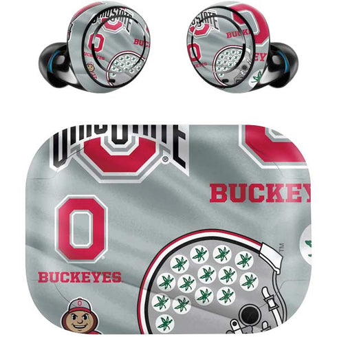 Ohio State University Pattern Amazon Echo Buds Skin