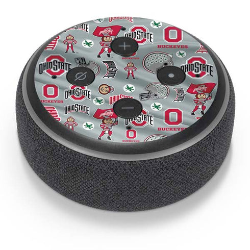 Ohio State University Pattern Amazon Echo Dot Skin