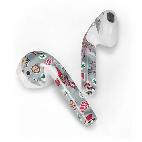 Ohio State University Pattern Apple AirPods 2 Skin