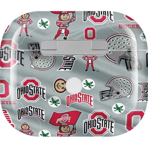 Ohio State University Pattern Apple AirPods (3rd Gen 2021) Skin