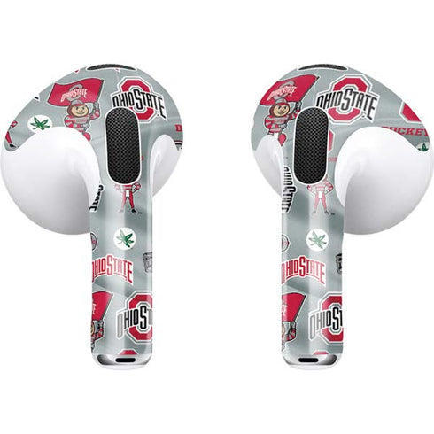 Ohio State University Pattern Apple AirPods (3rd Gen 2021) Skin