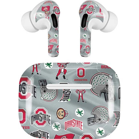 Ohio State University Pattern Apple AirPods Pro Skin